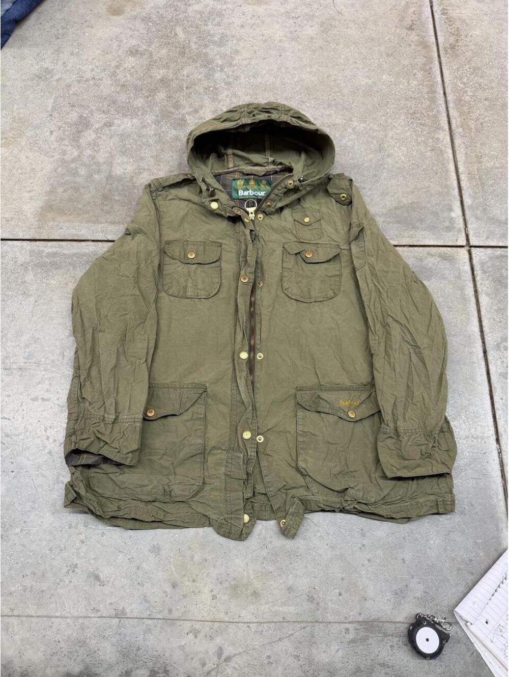 vintage barbour multi pocket utility jacket size 14 WOMENS